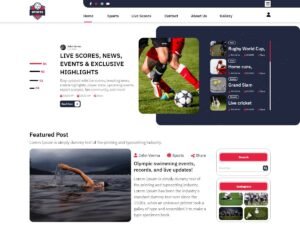 Free Multi Sports Club WordPress Theme