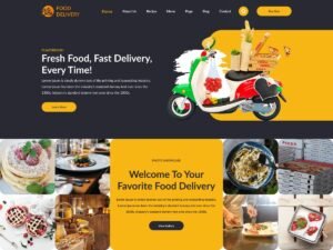 Free Omega Food Delivery WordPress Theme