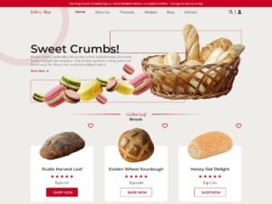 Free Online Bakery Shop WordPress Theme