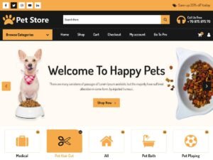 Free Pet Store WordPress Theme
