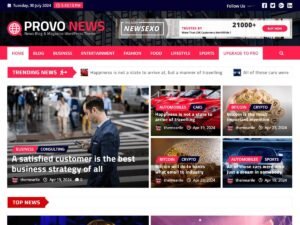 Free Provo News WordPress Theme