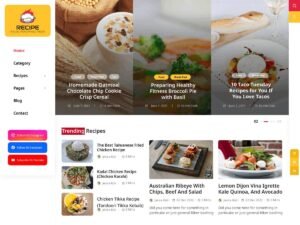 Free Recipe Blogs WordPress Theme