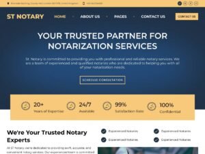 Free ST Notary WordPress Theme