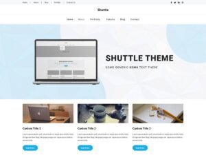 Free Shuttle Core WordPress Theme