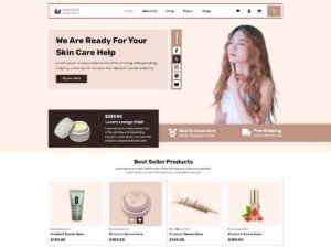 Free Skincare Product Store WordPress Theme