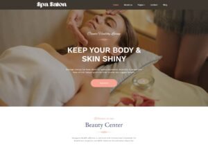 Free Spa Salon Elementor WordPress Theme