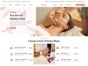 Free Spa Sauna WordPress Theme