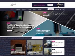 Free Technical Blogging WordPress Theme