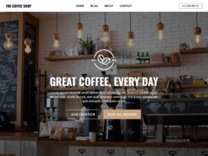 Free The Coffee Shop WordPress Theme