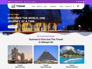 Free Travel Cart WordPress Theme