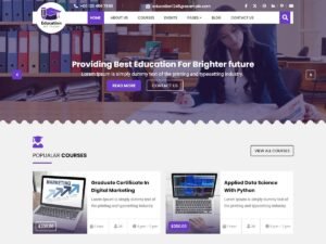 Free University Institute WordPress Theme