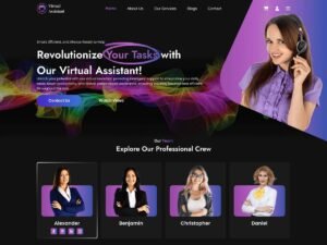 Free Virtual Assistant WordPress Theme