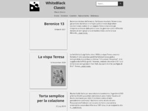 Free WhiteBlack Classic WordPress Theme