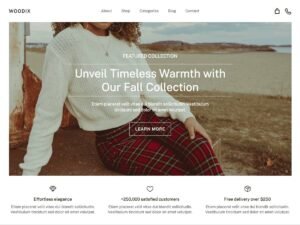 Free Woodix E-Commerce WordPress Theme