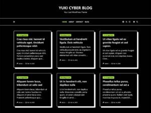Free Yuki Cyber Blog WordPress Theme