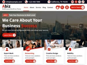 Free Abiz WordPress Theme