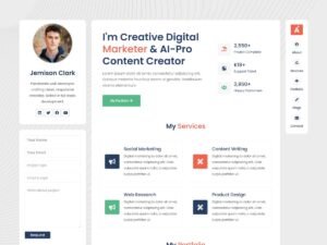 Free Adas Personal Portfolio WordPress Theme