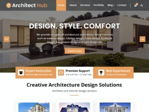 Free Architect Hub WordPress Theme
