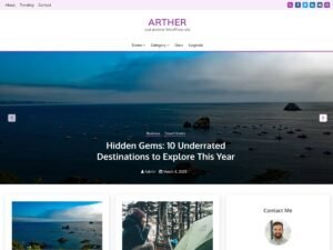 Free Arther WordPress Theme