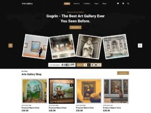 Free Artist Art Gallery WordPress Theme