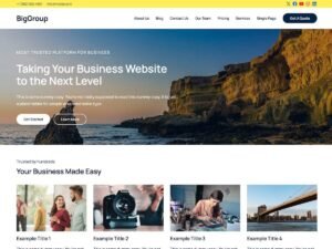 Free BigGroup WordPress Theme