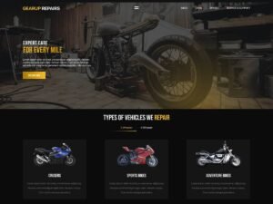 Free Bike Workshop WordPress Theme