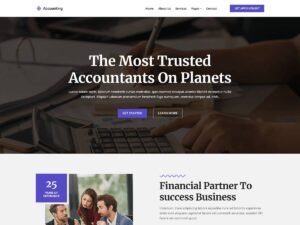 Free Blockskit Accounting WordPress Theme