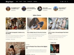 Free Blog Paper WordPress Theme