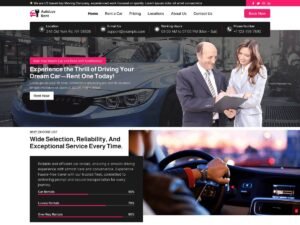 Free Car Rental Service WordPress Theme