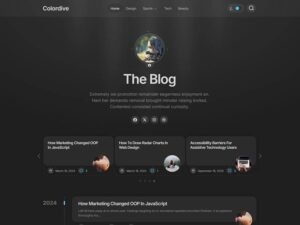 Free Colordive WordPress Theme