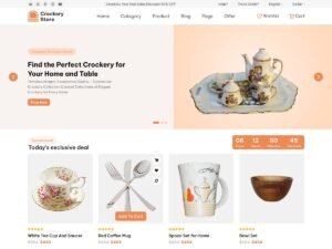 Free Crockery Store WordPress Theme