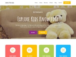 Free Emerge Preschool WordPress Theme