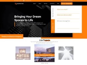 Free Futuristic Architecture WordPress Theme