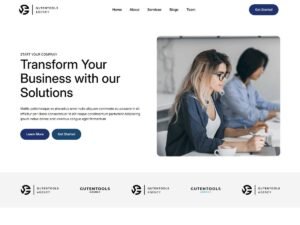 Free Gutentools Agency WordPress Theme