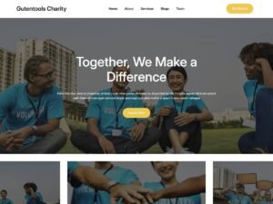 Free Gutentools Charity WordPress Theme