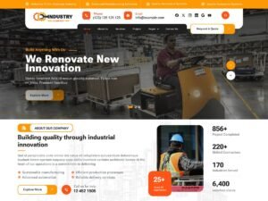 Free Industrial Hub WordPress Theme