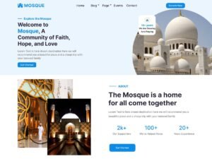 Free Islamic Trust WordPress Theme