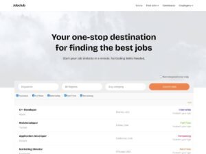 Free Jobclub WordPress Theme