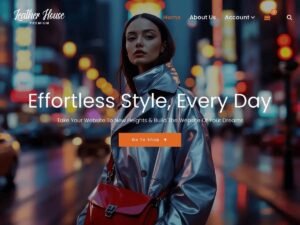 Free Leather House WordPress Theme