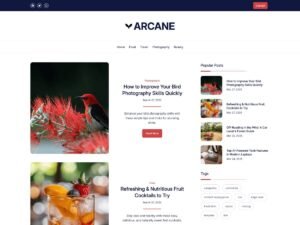 Free Lifestyle Blog Arcane WordPress Theme