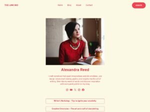 Free LinkBio WordPress Theme