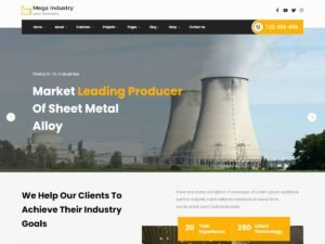 Free Mega Manufacturing Industry WordPress Theme