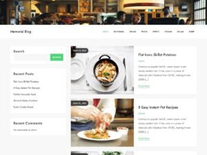 Free Memorial Blog WordPress Theme