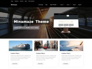 Free Minamaze GoDark WordPress Theme