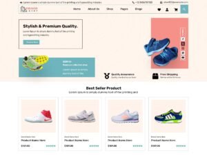 Free Online Sneaker Shop WordPress Theme