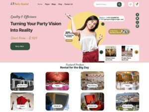Free Party Rental WordPress Theme
