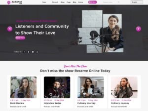 Free Podcast Streaming WordPress Theme