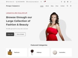Free Prespa Commerce WordPress Theme