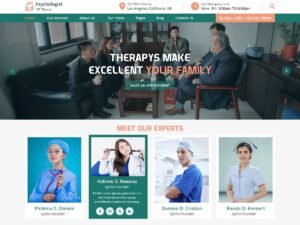 Free Psychologist Counselor WordPress Theme