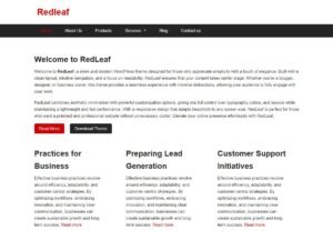 Free Redleaf WordPress Theme